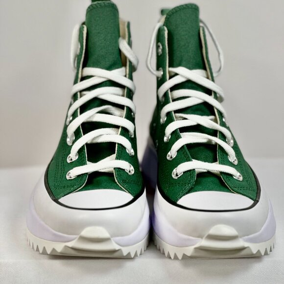 NEW | Converse Run Star Hike Platform Size 6.5 Women Green Canvas High Top - Picture 3 of 16
